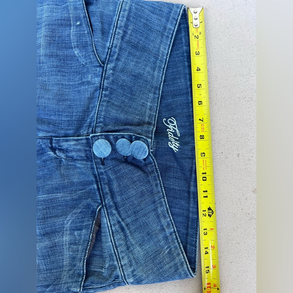Fidelity Tantra Wide Leg Medium Wash Denim Jeans Sz 29 - Picture 11 of 13
